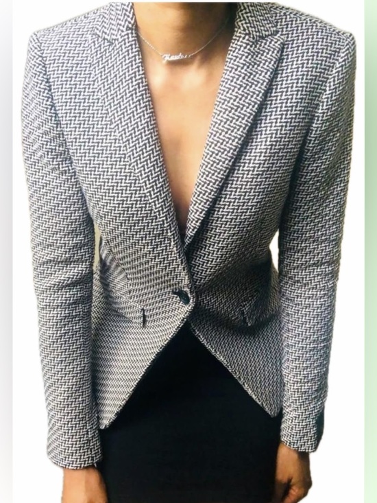 Jackets & Blazers - Black and white Tailored Blazer